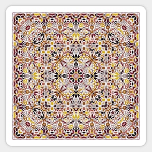 Arabic ornate square pattern Sticker